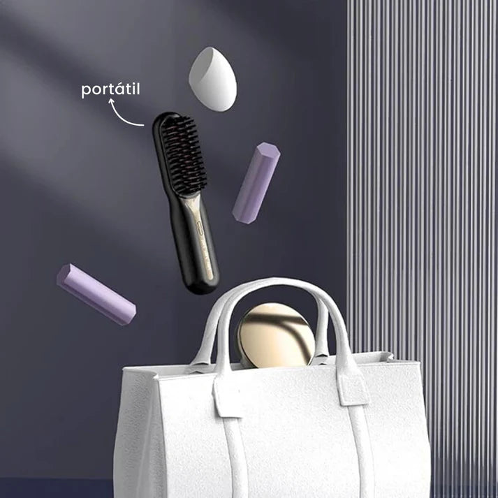 Escova Alisadora Portátil Sem Fio